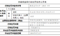 上汽通用汽车金融被罚30万元：因部分零售汽车贷款类业务贷前调查不审慎