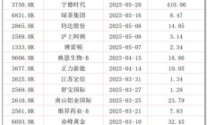 港股高开 多家A股公司计划赴港上市