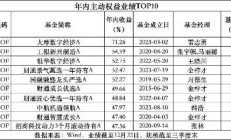 FOF基金年底排名竞争激烈，部分年内收益已近19%，股票型FOF平均业绩占优