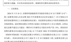 药明康德出售药明合联8600万股股票套现约24.26亿港元
