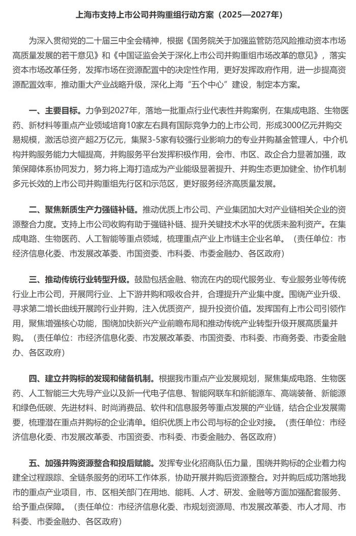 A股并购重组持续升温 新一轮产业整合风口已至