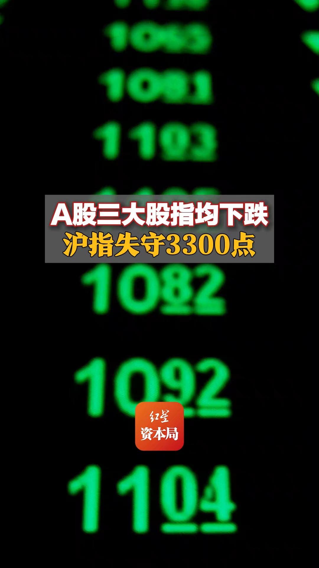 沪指失守3300点 消费股逆势活跃